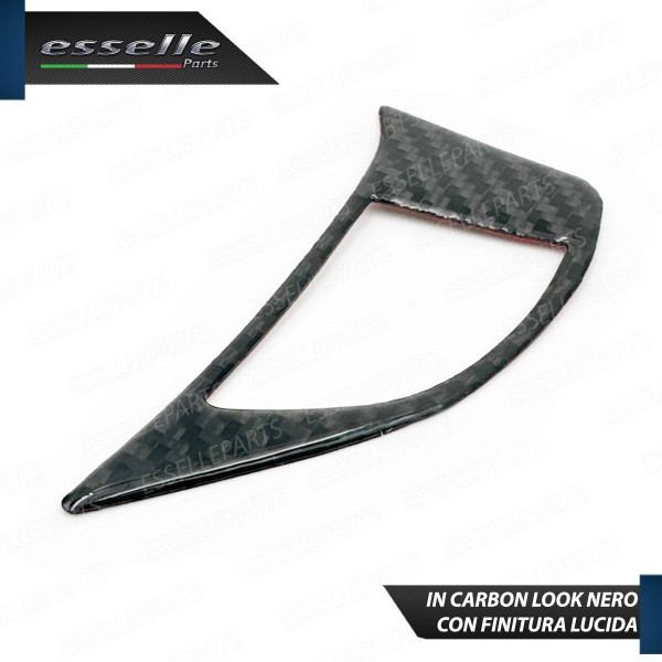 COPPIA INSERTI COMANDI AL VOLANTE IN CARBON LOOK PER FIAT 500 PRE-RESTYLING