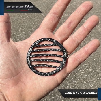 COPPIA COVER GRIGLIE ARIA CONDIZIONATA CRUSCOTTO IN CARBON LOOK PER FIAT 500