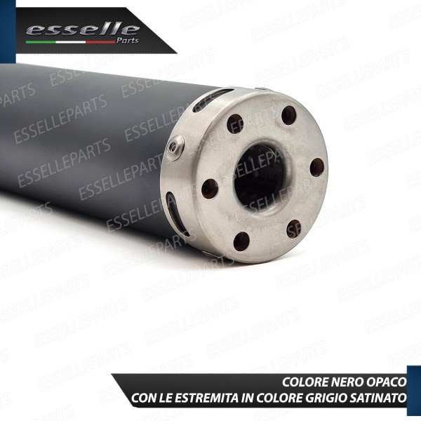 Marmitta Silenziatore Scarico Specifico Per Moto 2 Tempi 50 - 250 cc Nero Opaco