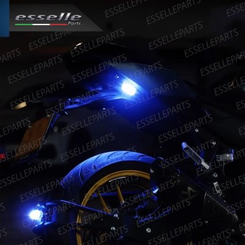 Coppia Placchette Led Rgb Multicolor Luce Fissa o Strobo Per Esterno Moto Scooter Coppia Placchette Led Rgb Multicolor Luce Fissa o Strobo Per Esterno Moto Scooter