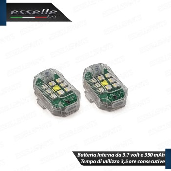 Coppia Placchette Led Rgb Multicolor Luce Fissa o Strobo Per Esterno Auto Coppia Placchette Led Rgb Multicolor Luce Fissa o Strobo Per Esterno Auto