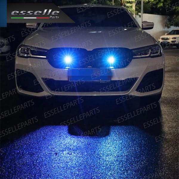 Coppia Placchette Led Rgb Multicolor Luce Fissa o Strobo Per Esterno Auto