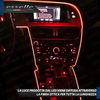 Kit led interni luce ambiente fibra ottica AMBIENT LIGHT - Colore ROSSO
