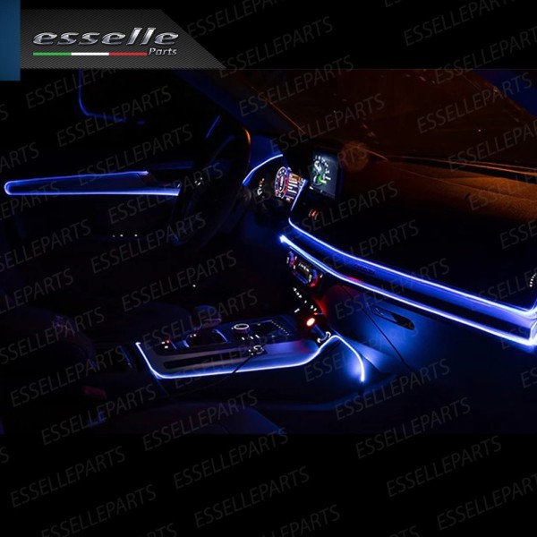 Kit led interni luce ambiente fibra ottica AMBIENT LIGHT - Colore BLU per AUDI A3 8P PRE-RESTYLING