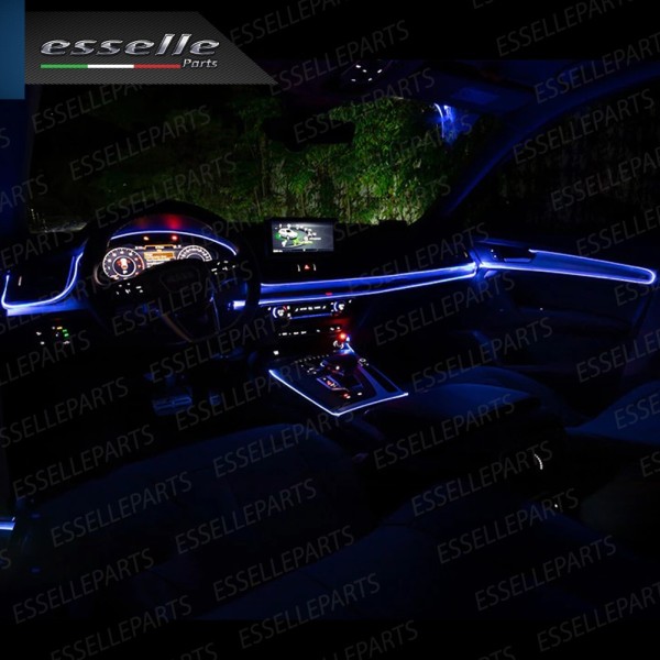 Kit led interni luce ambiente fibra ottica AMBIENT LIGHT - Colore BLU per AUDI A4 B6