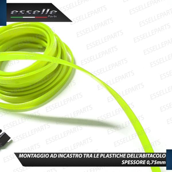 Kit led interni luce ambiente fibra ottica AMBIENT LIGHT - Colore VERDE per AUDI A3 8P PRE-RESTYLING