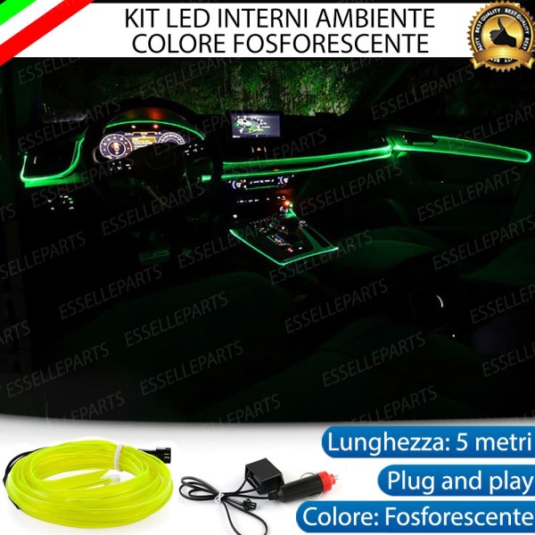 Kit led interni luce ambiente fibra ottica AMBIENT LIGHT - Colore VERDE per AUDI A4 B7