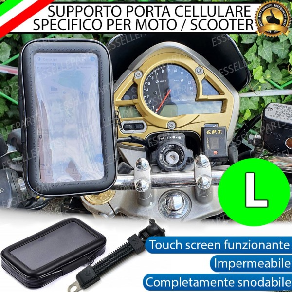 Supporto Impermeabile Porta Cellulare Smartphone per moto,motorini,scooter MALAGUTI TAGLIA L