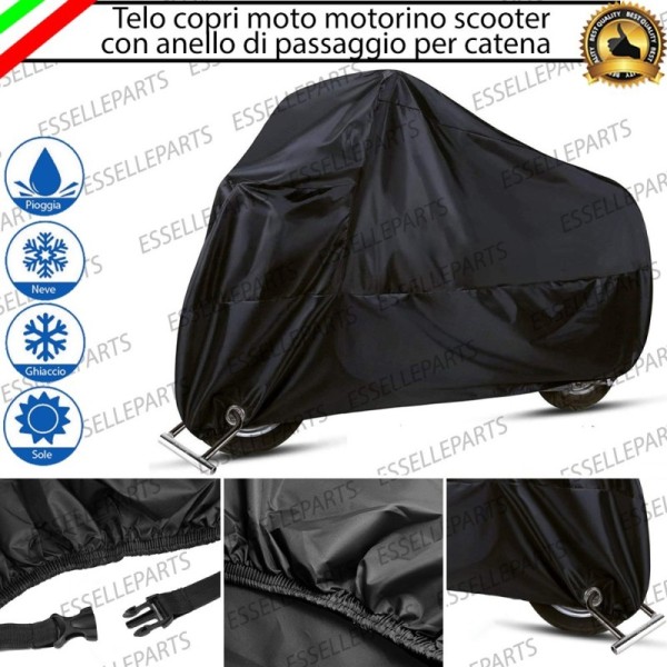 Telo Coprimoto impermeabile in PVC per moto,motorini,scooter VESPA TAGLIA XL