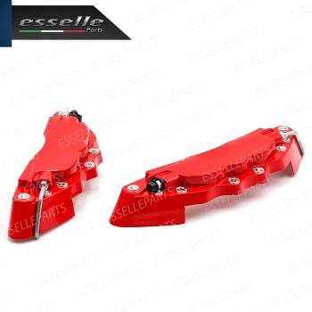 Set Cover Copri Pinze Freni A Disco Rosso 19cm In Alluminio Tuning Universali Set Cover Copri Pinze Freni A Disco Rosso 19cm In Alluminio Tuning Universali