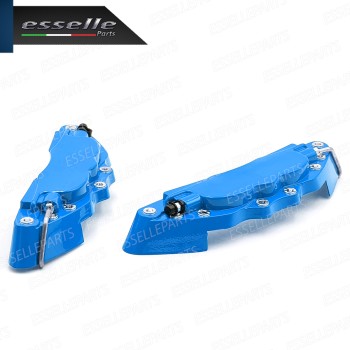Set Cover Copri Pinze Freni A Disco Blu 19cm In Alluminio Tuning Universali Set Cover Copri Pinze Freni A Disco Blu 19cm In Alluminio Tuning Universali