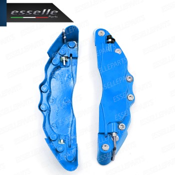 Set Cover Copri Pinze Freni A Disco Blu 19cm In Alluminio Tuning Universali Set Cover Copri Pinze Freni A Disco Blu 19cm In Alluminio Tuning Universali