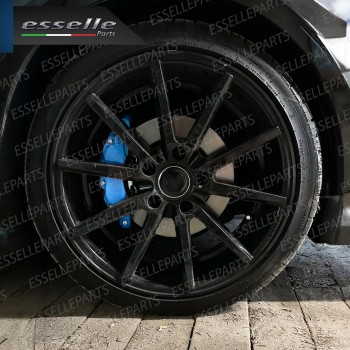 Set Cover Copri Pinze Freni A Disco Blu 19cm In Alluminio Tuning Universali Set Cover Copri Pinze Freni A Disco Blu 19cm In Alluminio Tuning Universali