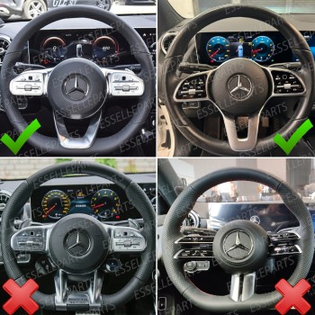 Palette Cambio Al Volante Per Mercedes CLA W118 Alluminio Paddle Leve Colore Rosso