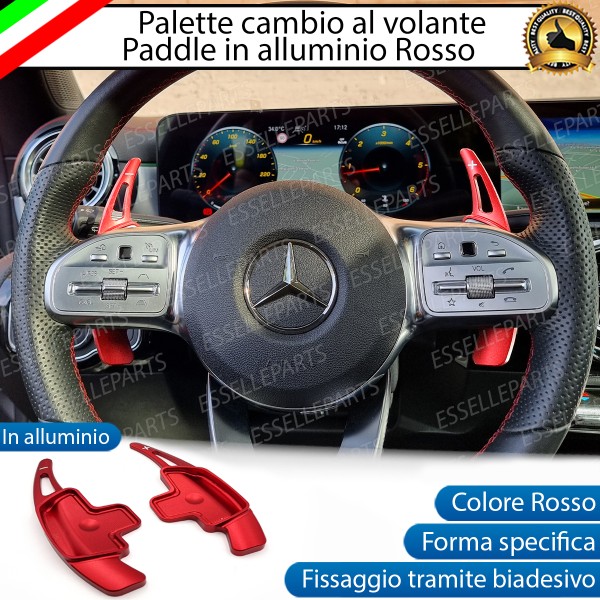 Palette Cambio Al Volante Per Mercedes GLB Alluminio Paddle Leve Colore Rosso