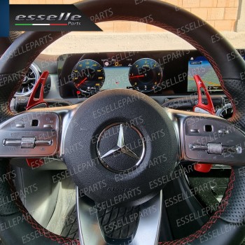 Palette Cambio Al Volante Per Mercedes GLB Alluminio Paddle Leve Colore Rosso