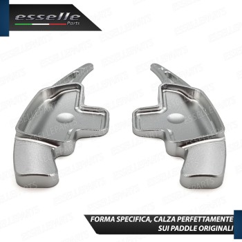 Palette Cambio Al Volante Per Mercedes SLK R172 Alluminio Paddle Leve Colore Argento
