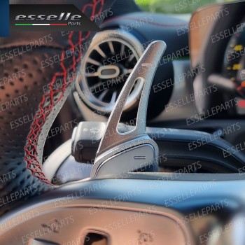 Palette Cambio Al Volante Per Mercedes SLK R172 Alluminio Paddle Leve Colore Argento