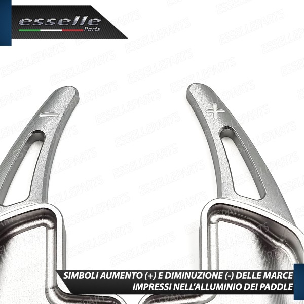Palette Cambio Al Volante Per Mercedes GLK Alluminio Paddle Leve Colore Argento