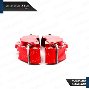 Set Cover Copri Pinze Freni A Disco Rosso 24cm In Alluminio Tuning Universali Set Cover Copri Pinze Freni A Disco Rosso 24cm In Alluminio Tuning Universali