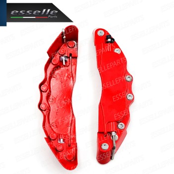 Set Cover Copri Pinze Freni A Disco Rosso 24cm In Alluminio Tuning Universali Set Cover Copri Pinze Freni A Disco Rosso 24cm In Alluminio Tuning Universali