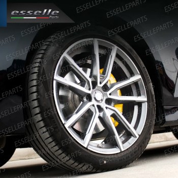 Set Cover Copri Pinze Freni A Disco Giallo 24cm In Alluminio Tuning Universali Set Cover Copri Pinze Freni A Disco Giallo 24cm In Alluminio Tuning Universali
