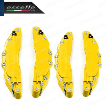 Set 4 Cover Copri Pinze Freni Giallo Anteriore + Posteriore Alluminio Set 4 Cover Copri Pinze Freni Giallo Anteriore + Posteriore Alluminio