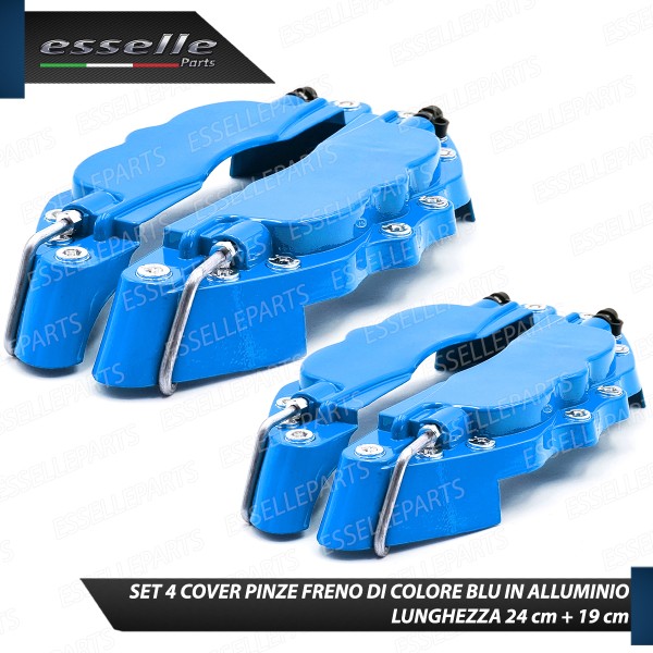 Set 4 Cover Copri Pinze Freni Blu Anteriore + Posteriore Alluminio