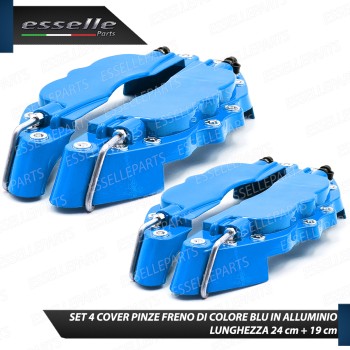 Set 4 Cover Copri Pinze Freni Blu Anteriore + Posteriore Alluminio Set 4 Cover Copri Pinze Freni Blu Anteriore + Posteriore Alluminio