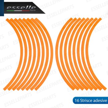 Bordo - COLORE ARANCIONE- adesivo per ruote moto,motorini,scooter BMW