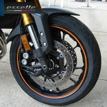 Bordo - COLORE ARANCIONE- adesivo per ruote moto,motorini,scooter Piaggio