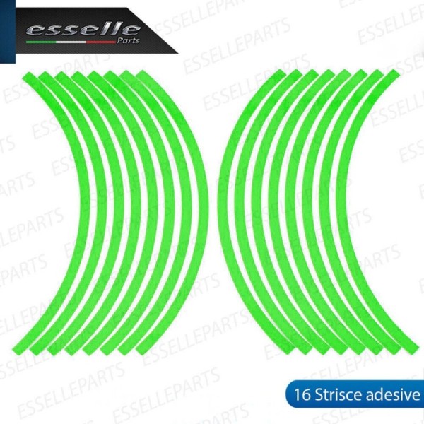 Bordo - COLORE VERDE- adesivo per ruote moto,motorini,scooter BMW