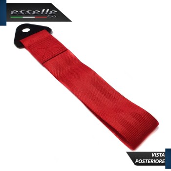 Cinghia Gancio Traino -COLORE ROSSO- Con Fibia " Esselle Parts "