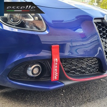 Cinghia Gancio Traino -COLORE ROSSO- Con Fibia " Esselle Parts "