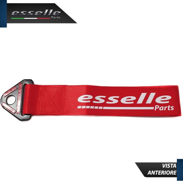 Cinghia Gancio Traino -COLORE ROSSO- Con Fibia " Esselle Parts "