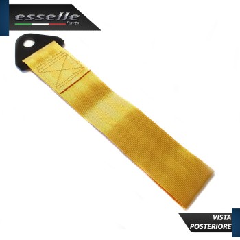 Cinghia Gancio Traino -COLORE GIALLO- Con Fibia " Esselle Parts "