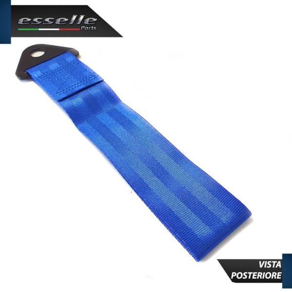 CINGHIA GANCIO TRAINO "ESSELLE PARTS" -COLORE BLU-