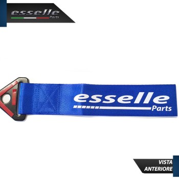 CINGHIA GANCIO TRAINO "ESSELLE PARTS" -COLORE BLU-