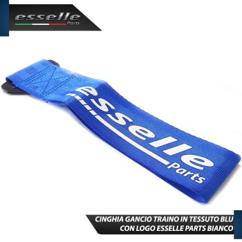 Cinghia Gancio Traino -COLORE BLU- Con Fibia " Esselle Parts "