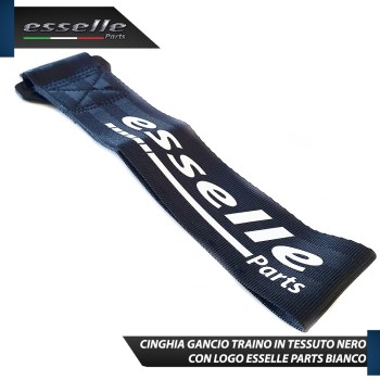 Cinghia Gancio Traino -COLORE NERO- Con Fibia " Esselle Parts "