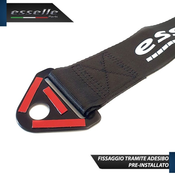 Cinghia Gancio Traino -COLORE NERO- Con Fibia " Esselle Parts "