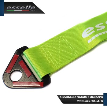 Cinghia Gancio Traino -COLORE VERDE- Con Fibia " Esselle Parts "