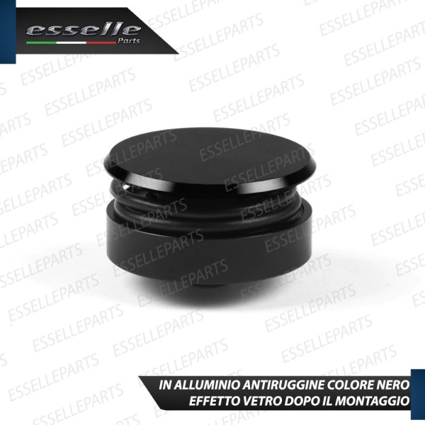 Tappo Elimina Tergicristallo Posteriore in alluminio - per Copertura Foro - COLORE NERO