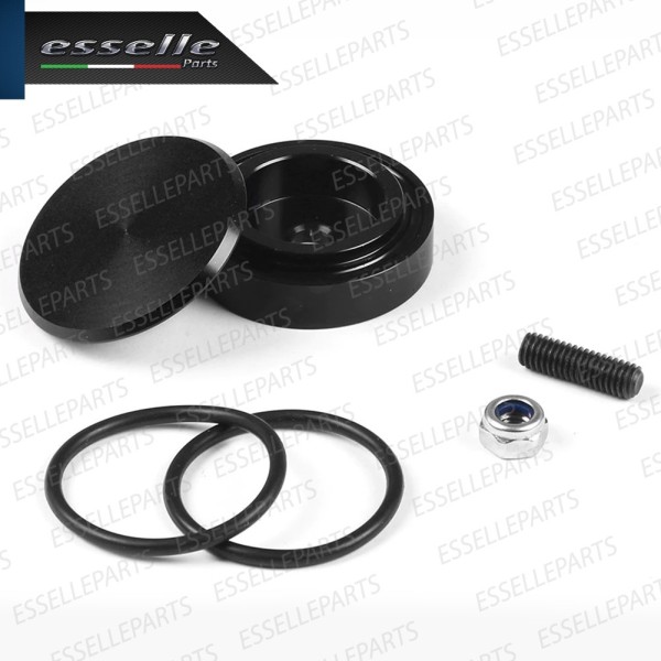 Tappo Elimina Tergicristallo Posteriore in alluminio - per Copertura Foro - COLORE NERO