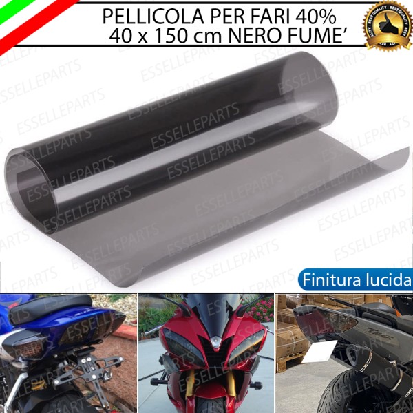 Pellicola - NERO FUME - Adesiva Oscuramento Fari moto,motorini,scooter SYM