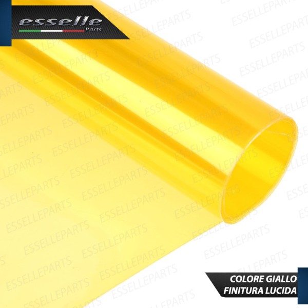 Pellicola - COLORE GIALLO - Adesiva Oscuramento Fari moto,motorini,scooter BMW