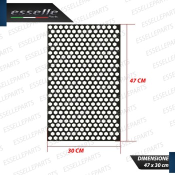 Pellicola Adesiva Per Fari Nido D'Ape Nero Lucido per moto SYM