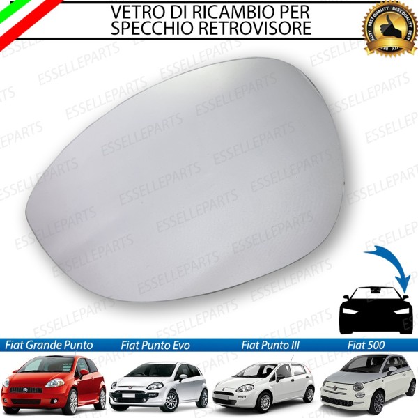 Specchietto LATO GUIDATORE Retrovisore Termico Laterale di Ricambio per ABARTH PUNTO EVO