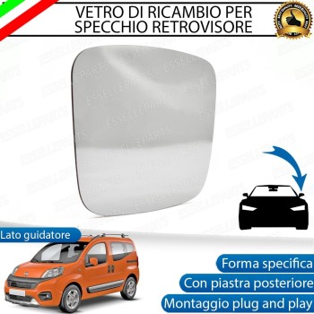 Specchietto Retrovisore Lato Guidatore Laterale Di Ricambio Per FIAT QUBO