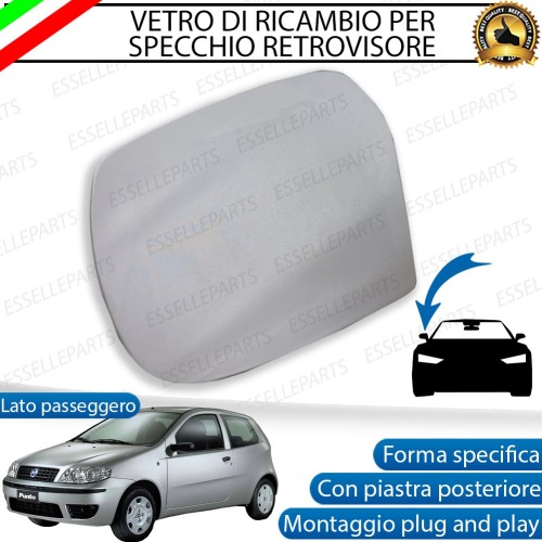 Specchietto Retrovisore LATO PASSEGGERO Laterale di Ricambio per Fiat PUNTO MK3 CLASSIC DAL 2007